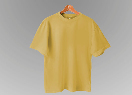 Golden Yellow Over-sized T-shirts